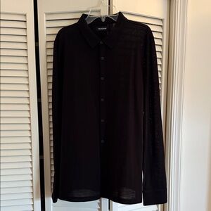 NAADAM Black Men's Shirt